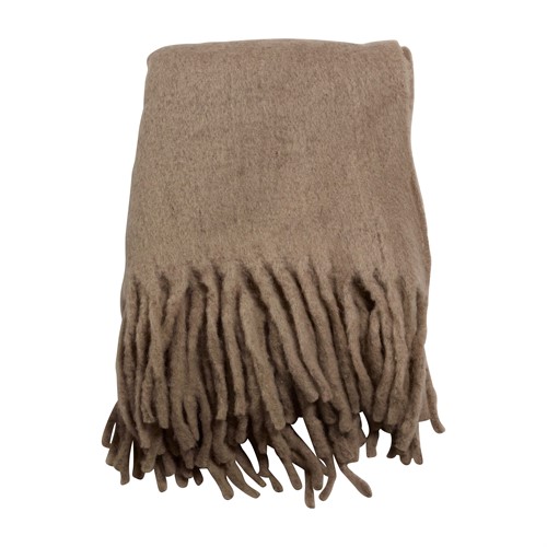 Throw Morgan Uni 130x170cm taupe